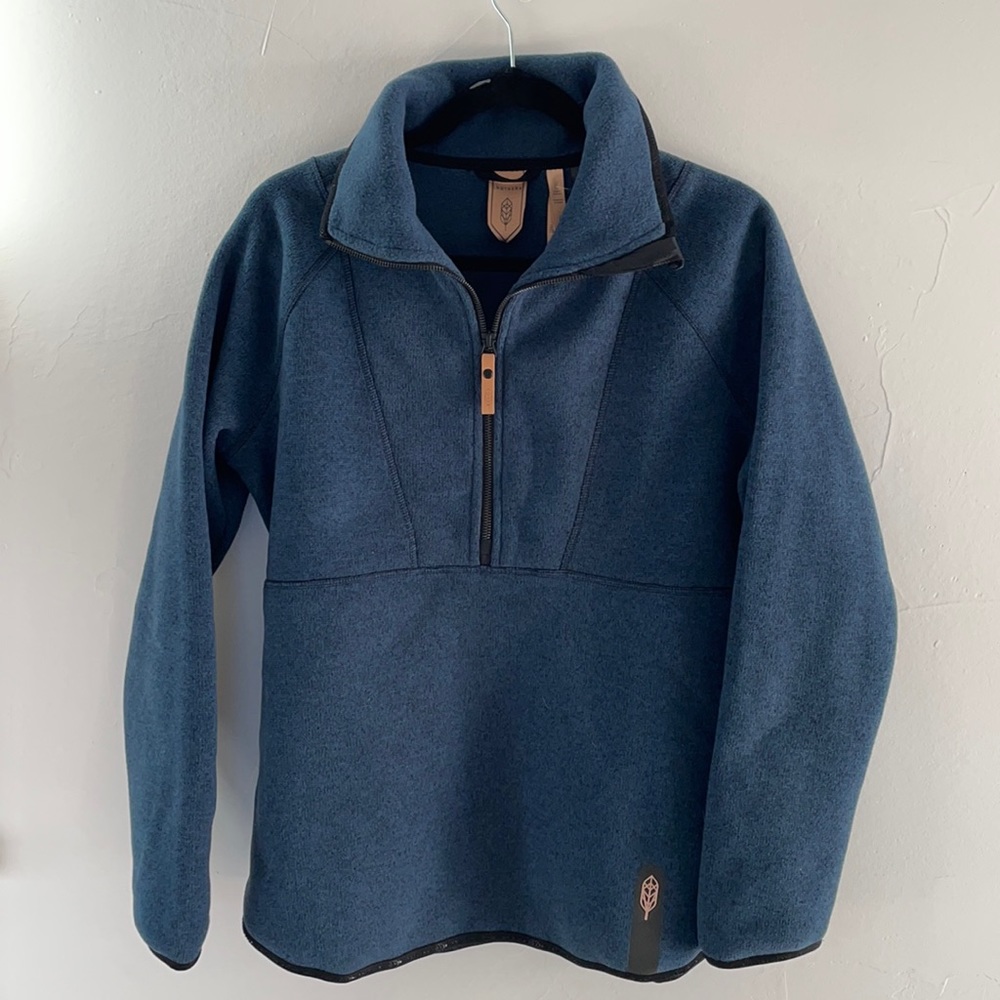 Womens Indygena Sweaters Indygena Blue Polartec Hiti Pullover Sweater Medium